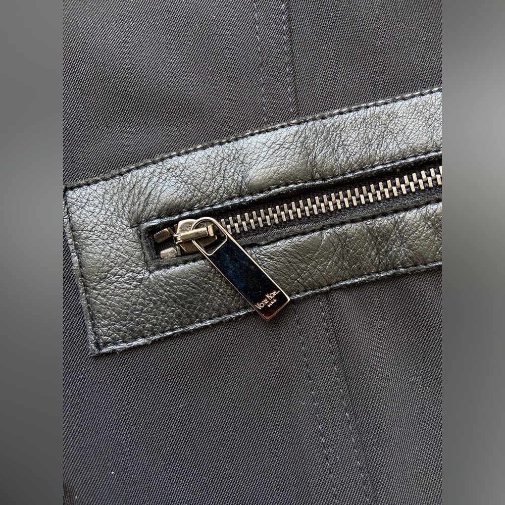Votre Nom Black Blazer Jacket – Zipper Detail & Faux Leather Trim | Size 8 - Picture 5 of 16